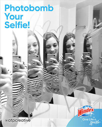 Windex photobomb your selfie