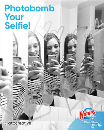 Windex Ajoutez une touche d’originalité à vos égoportraits