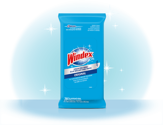 Windex® Glass Wipes Pouch Front